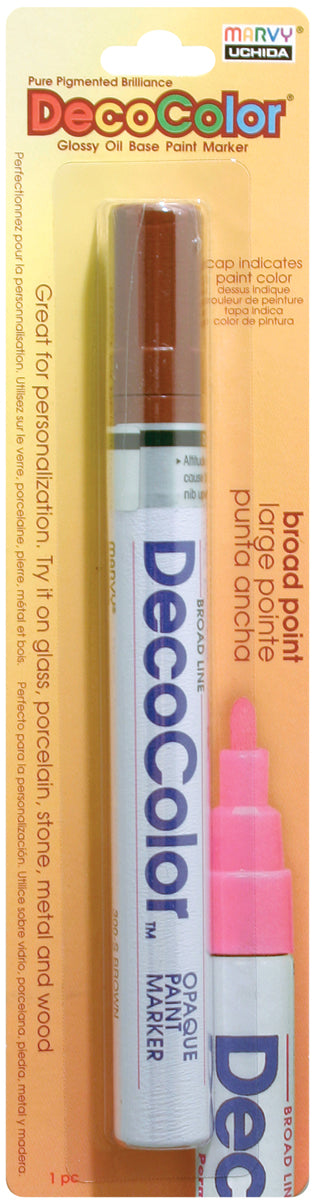 Uchida DecoColor Broad Glossy Oil-Based Paint Marker-White