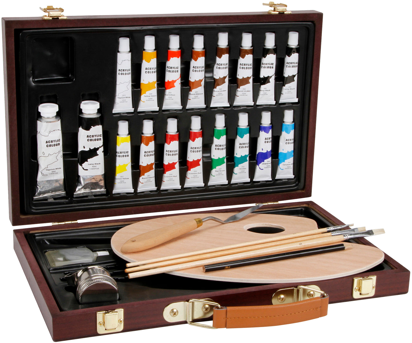 Studio 71 Wood Box Acrylic Painting Set 27/Pkg-