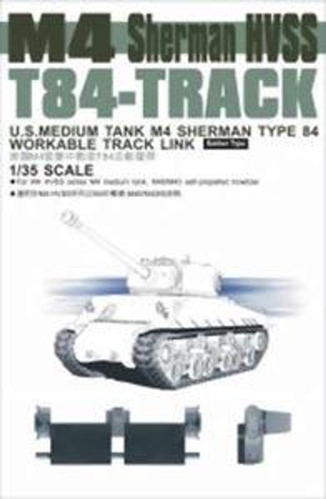AFV Club 1/35 AF35033 WORKABLE T84 Track Link for WWII US M4 Sherman HVSS