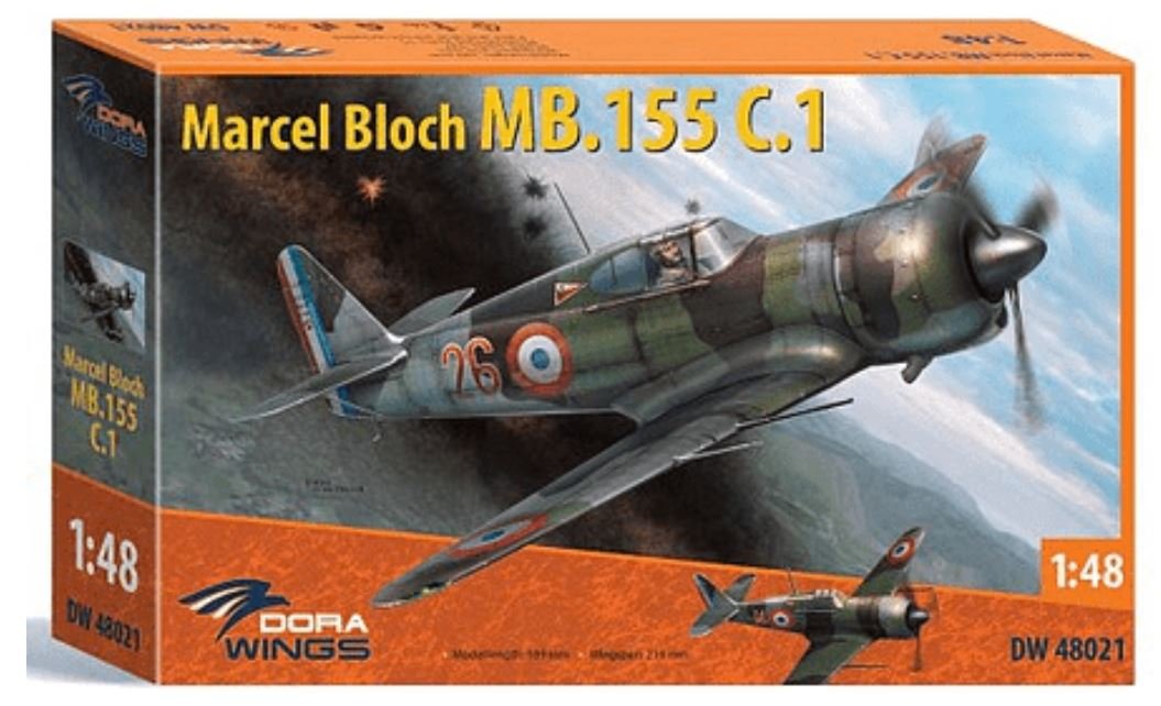 1/48 Marcel Bloch MB155 C1 French Air Fighter
