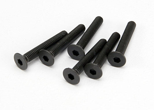Screws 3x20mm countersunk machine (hex drive) (6)