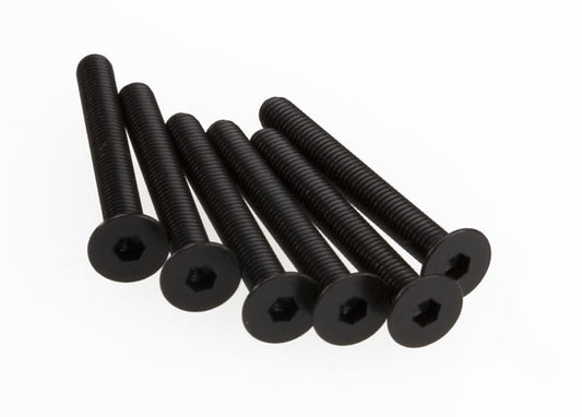 Screws 3x25mm countersunk machine (hex drive) (6)