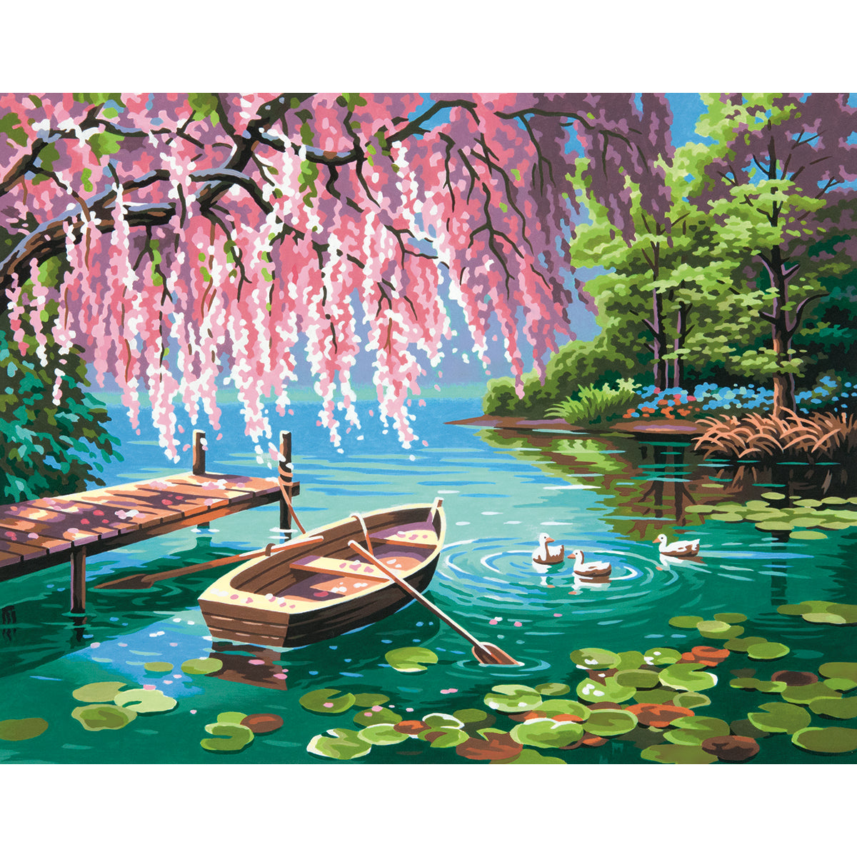 Paint Works Paint By Number Kit 14"X11"-Willow Spring Beauty