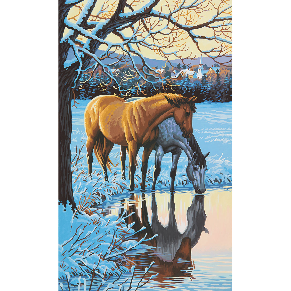 Paint Works Paint By Number Kit 12"X20"-Reflections