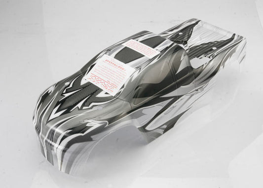 Body T-Maxx ProGraphix (replacement for the T-Maxx 2.5 painted body. Graphics are printed requires paint & final color application)/ decal sheet