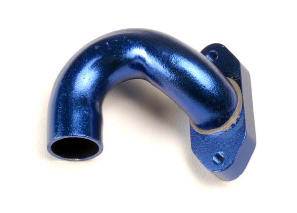Exhaust header blue