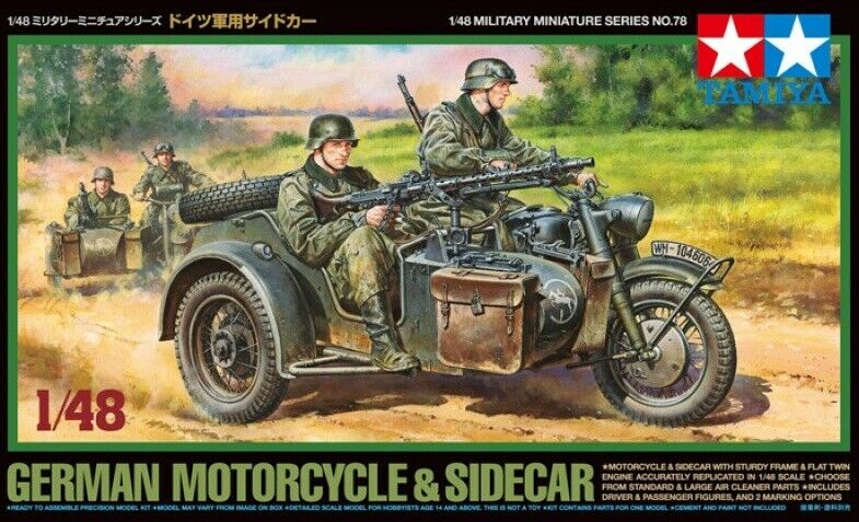 32578 German Motorcycle & Sidecar