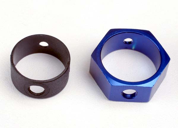 Discontinued - Brake adapter hex aluminum (blue)
