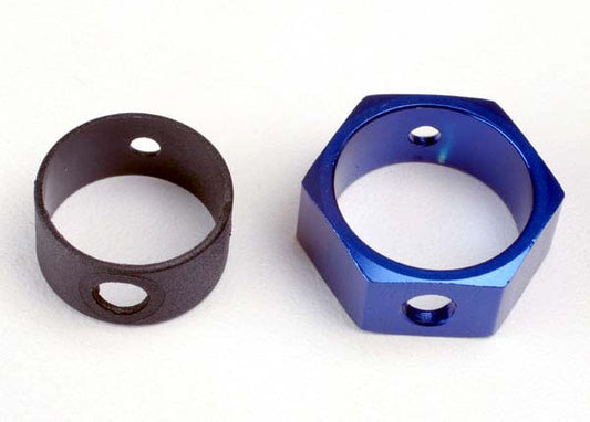 Discontinued - Brake adapter hex aluminum (blue)