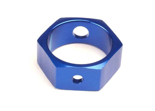 Brake adapter hex aluminum (blue) (use with HD shafts)