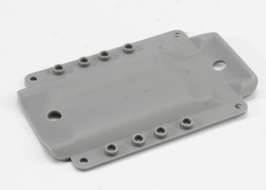 Skidplate transmission nylon (grey) (for long wheelbase chassis)
