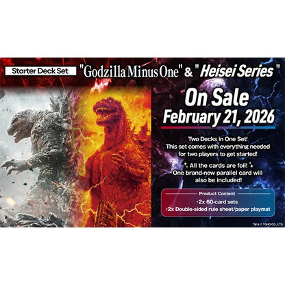 Godzilla Card Game: Godzilla Minus One & Heisei Series Starter Deck Set