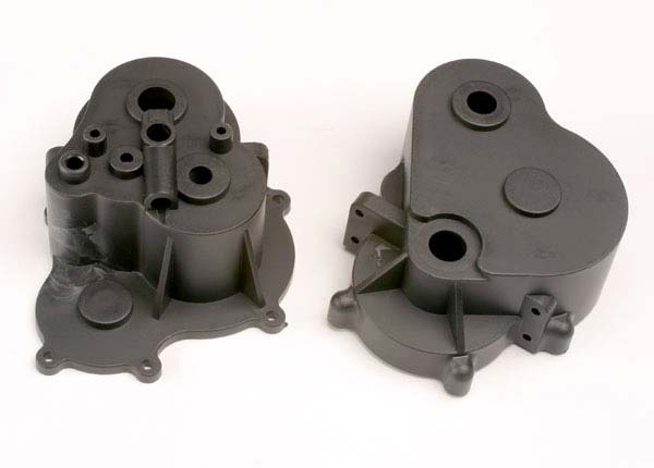 Gearbox halves (F&R)/ rubber access plug