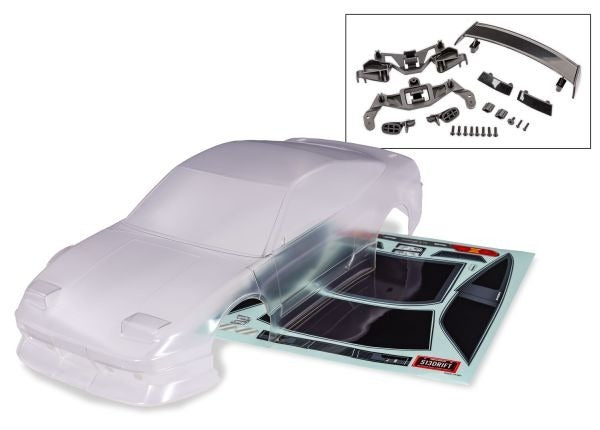 4-Tec Drift Nissan 240SX Clear Body