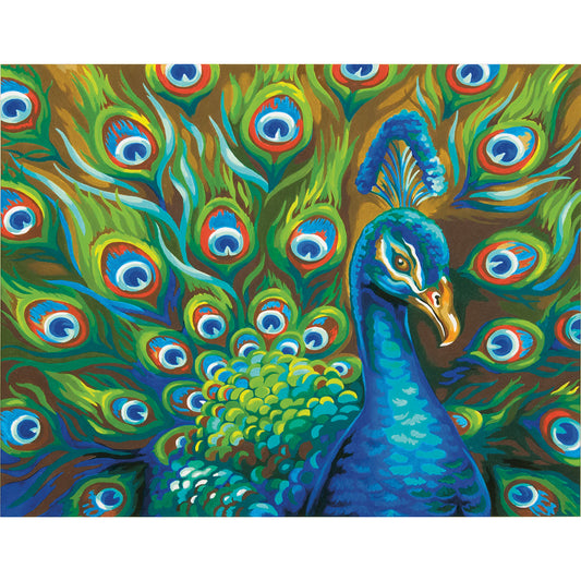Paint Works Paint By Number Kit 14"X11"-Wild Feathers