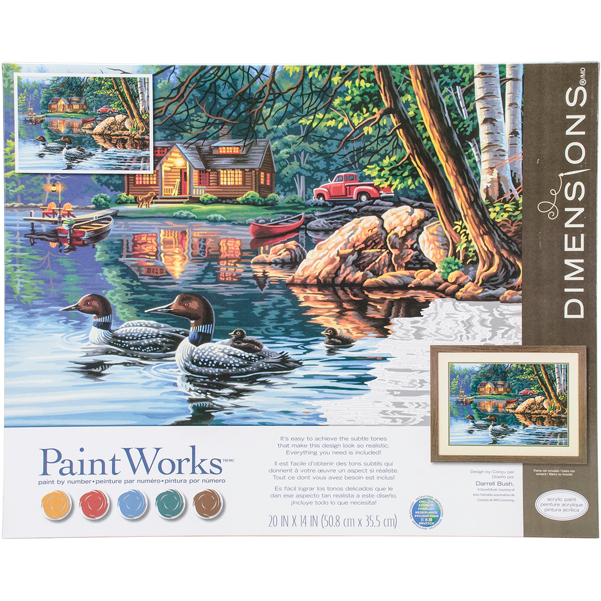 Paint Works Paint By Number Kit 16"X20"-Echo Bay