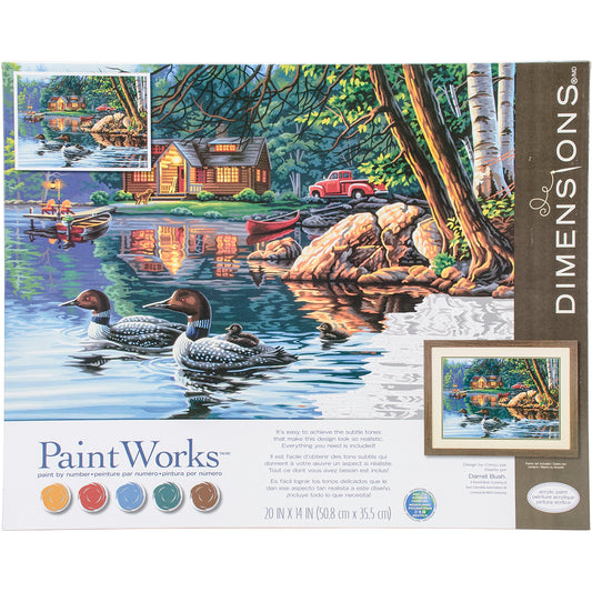 Paint Works Paint By Number Kit 16"X20"-Echo Bay