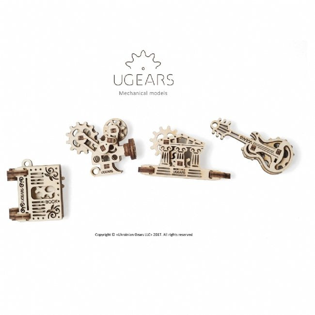 U-Fidget Gearsmas Wood 3D Model Set (4)
