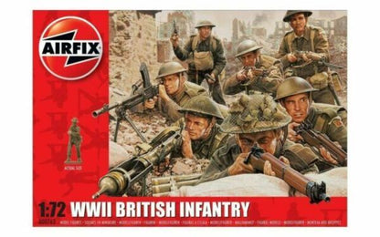 WWII British Infantry N. Europe1:72 48 Unpainted Figures