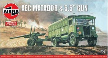 AEC Matador & 5.5inch Gun 1:76 Scale