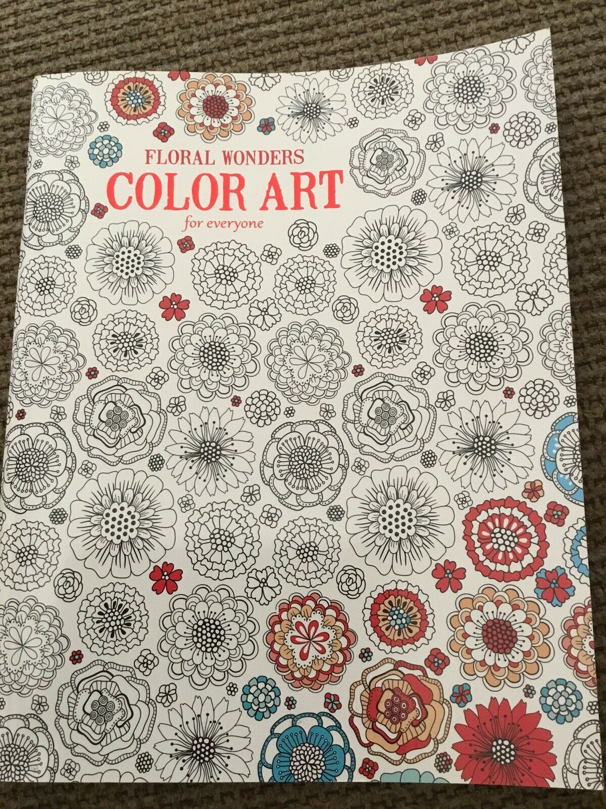 Leisure Arts Floral Wonders Color Art Coloring Book