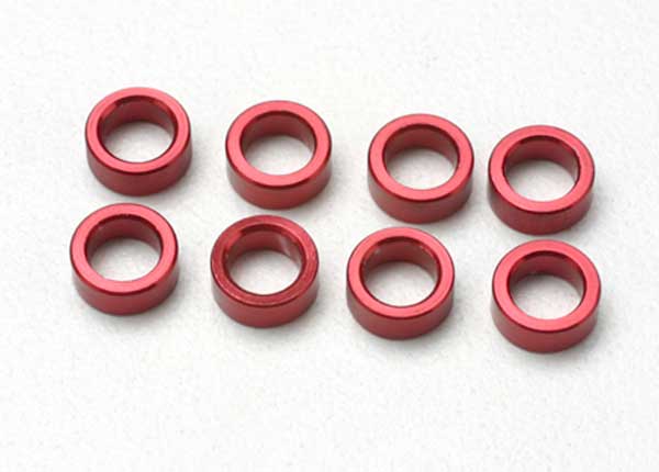 Spacer pushrod (aluminum red) (use with 5318 or 5318X pushrod and 5358 progressive 2 rockers) (8)