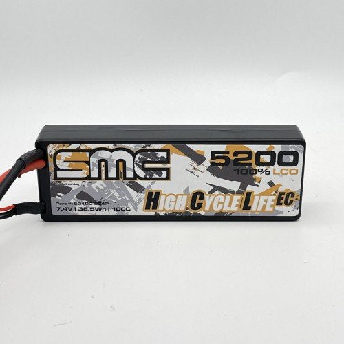 HCL-EC 7.4V 5200mAh 100C wired hardcase w TRX connector