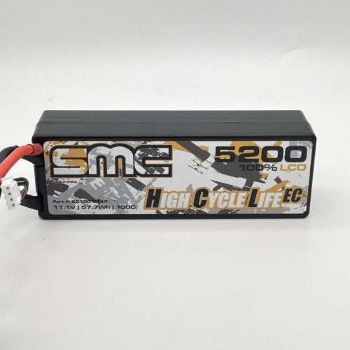 HCL-EC 11.1V 5200mAh 100C wired hardcase    - Connector Options: Traxxas first gen. C..
