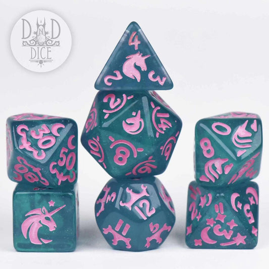 Unicorn Princess 7 Dice