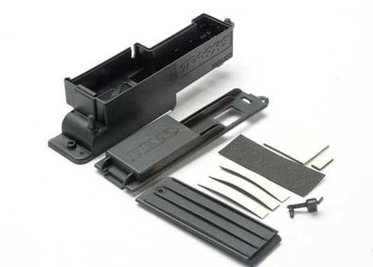Electronics box right/ box cover/ charge jack plug (rubber)/ foam padding and adhesive