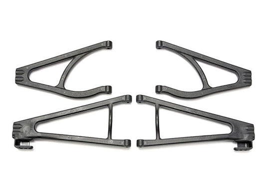 Suspension arm set adjustable wheelbase (lengthens wheelbase 10mm or 19mm) (suspension arm upper (2)/ suspension arm lower (2)/ bumper mount spacers (2)/ 4x16BCS (2))