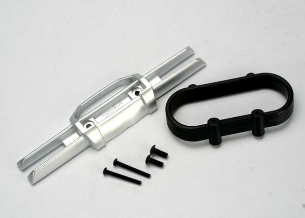 Bumper rear/ bumper mount rear/ 4x10mm BCS (2)/ 3x25mm BCS (2)