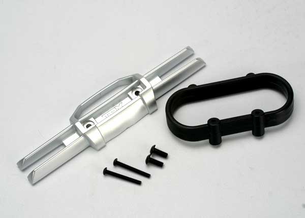 Bumper rear/ bumper mount rear/ 4x10mm BCS (2)/ 3x25mm BCS (2)