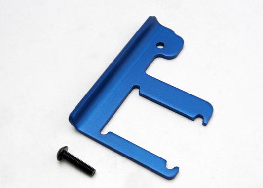 Chassis brace Revo (3mm 6061-T6 aluminum) (blue-anodized)/ 4x16mm BCS (works with both extended and standard length chassis)