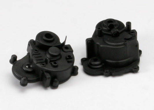Gearbox halves (front & rear)/ rubber access plug/ shift detent ball/ spring/ 4mm GS/ shift shaft seal glued
