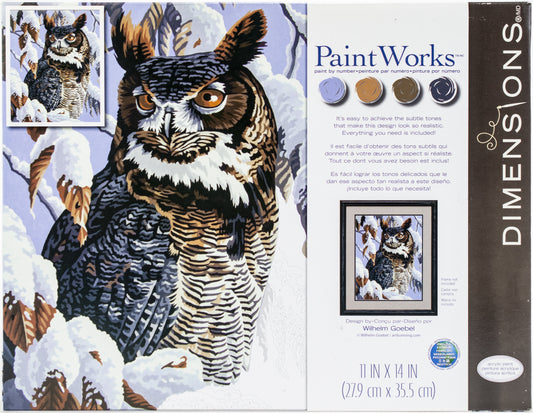 Paint Works Paint By Number Kit 11"X14"-Winter Watch