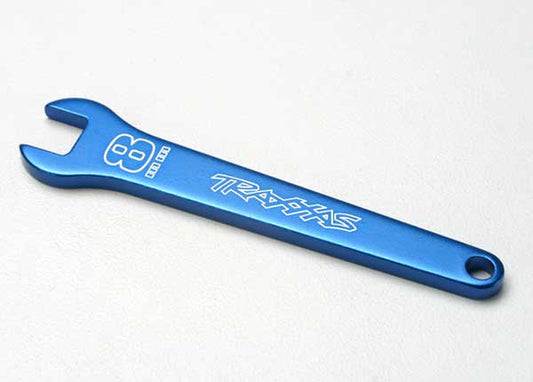 Flat wrench 8mm (blue-anodized aluminum)