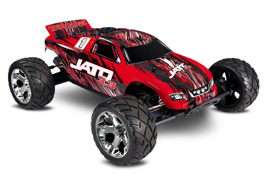 Discontinued - Jato 3.3:  1/10 Scale 2-Speed Nitro-Powered 2WD Stadium Truck. Ready-to-Race with TRX 3.3 Racing Engine EZ-Start electric starting system TQi 2.4GHz Radio System with Traxxas Link™ Wireless Module and Traxxas Stability Management (TSM).  In