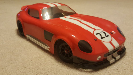 Delta Plastik B3 Shelby Cobra GT 1/10 Scale 200mm RC car body - 1.5mm
