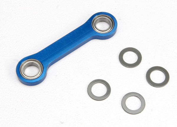Drag link machined 6061-T6 aluminum (blue-anodized)/ 5x8x2.5 ball bearing (2)