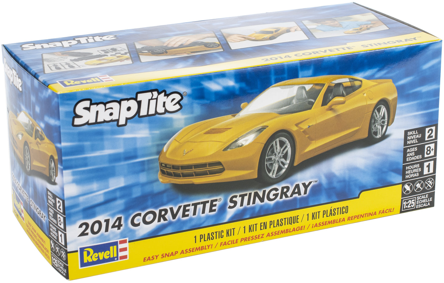 Snap Tite Plastic Model Kit-2014 Corvette Stingray 1:25