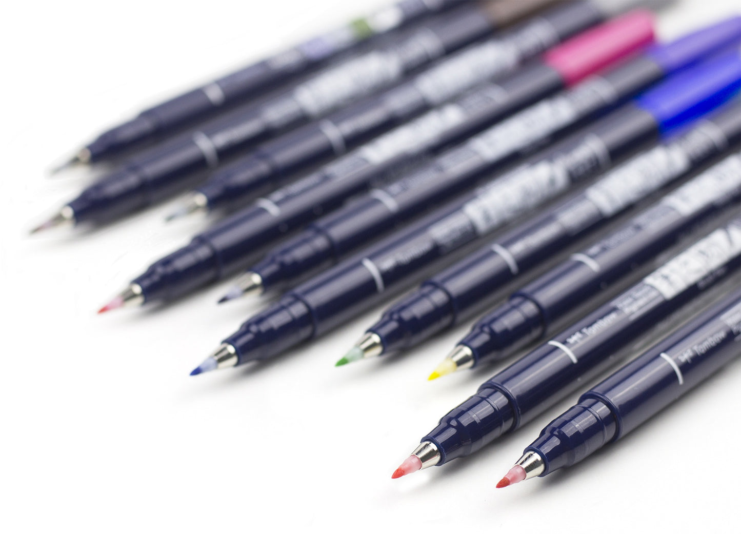 Tombow Fudenosuke Color Brush Pens 10/Pkg-