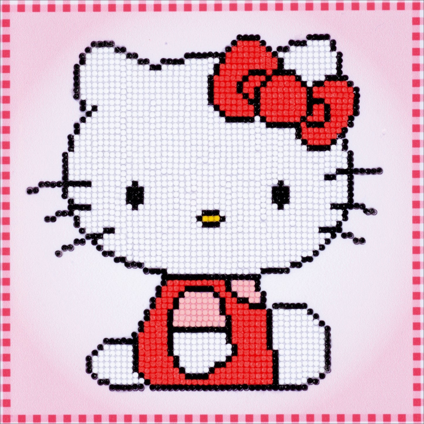 Vervaco Diamond Art Kit 8.75"X8.75"-Hello Kitty