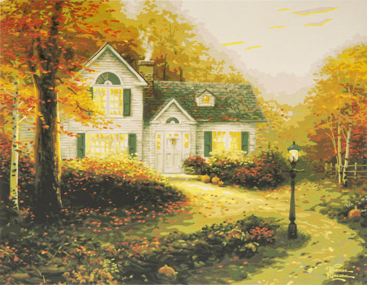 Thomas Kinkade Paint By Number Kits 16"X20"-The Blessings Of Autumn
