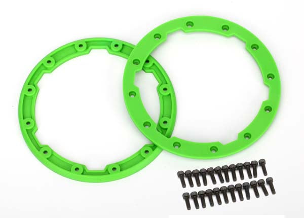 Sidewall protector beadlock style (green) (2)/ 2.5x8mm CS (24) (for use with Geode wheels)