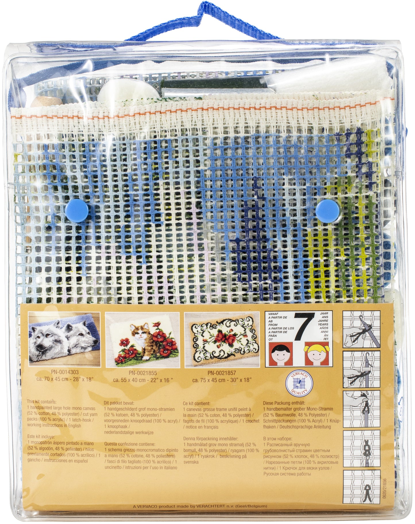 Vervaco Latch Hook Rug Kit 22"X16"-Elegant Swans