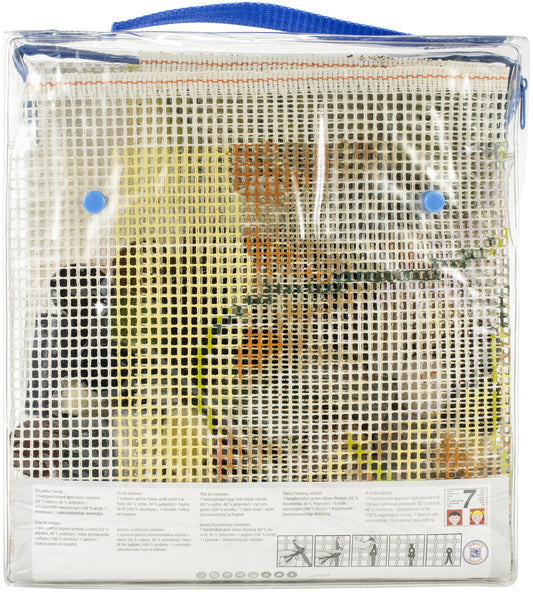 Vervaco Latch Hook Rug Kit 26.75"X15.5"-Playful Cat
