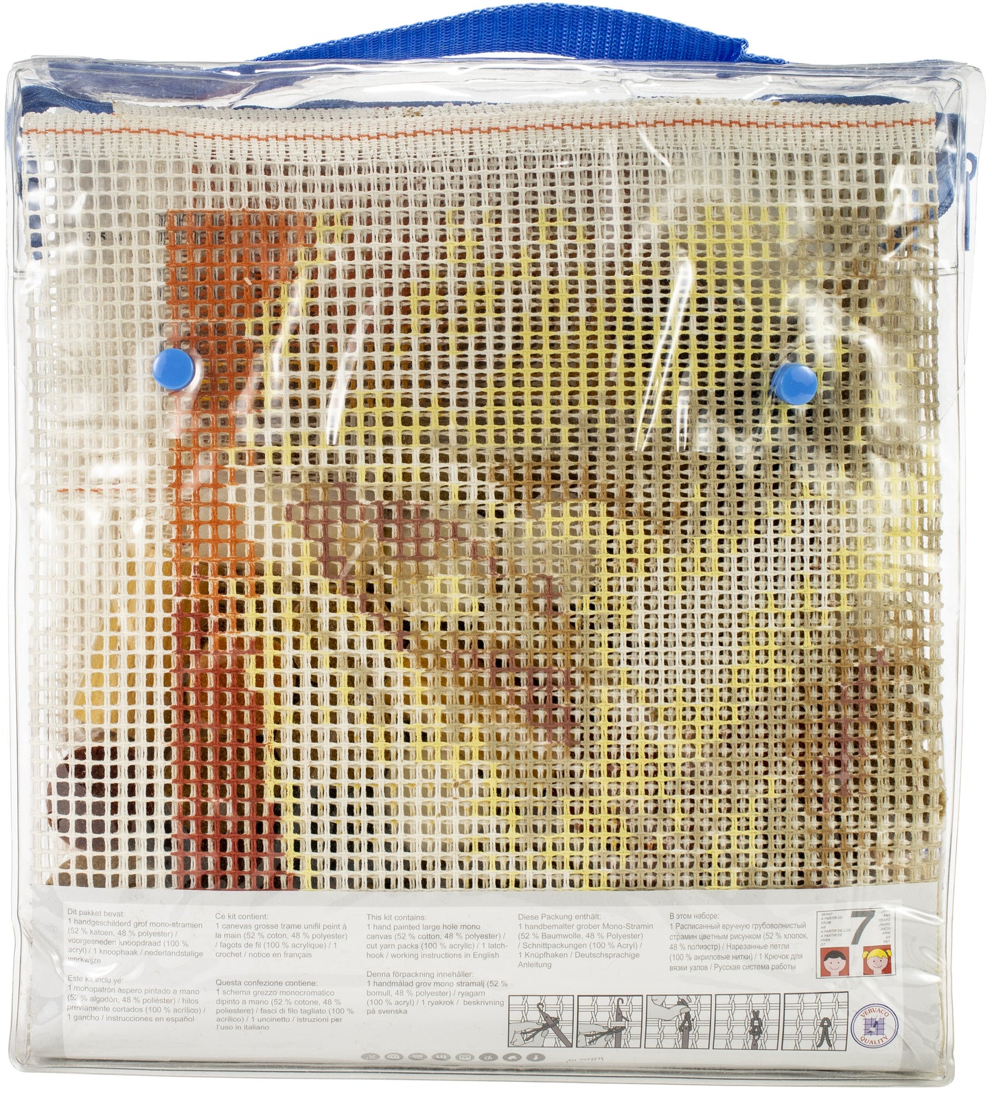 Vervaco Latch Hook Kit 27.5"X17.25"-Wolves
