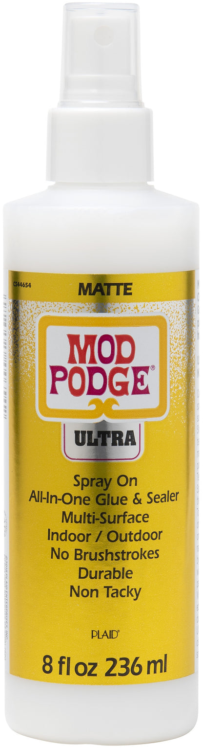 Plaid Mod Podge Ultra Matte Spray On Sealer-8oz