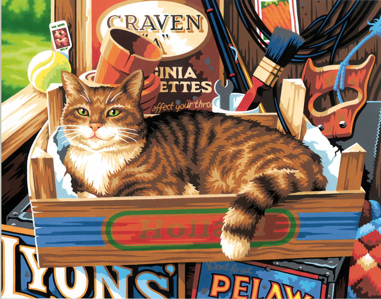 Paint Works Paint By Number Kit 14"X11"-Cat Signs